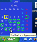 Vaisnava Calendar desktop reminders
